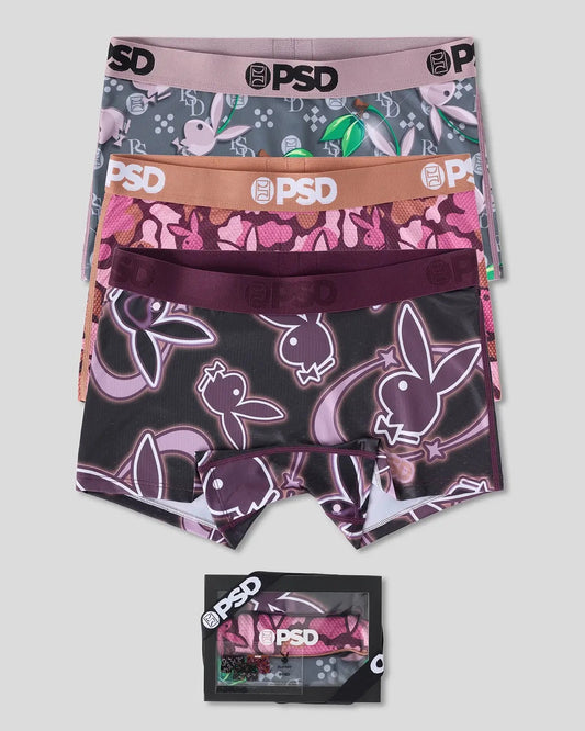 PSD 3 Pack - Playboy Tumble - Boy Short