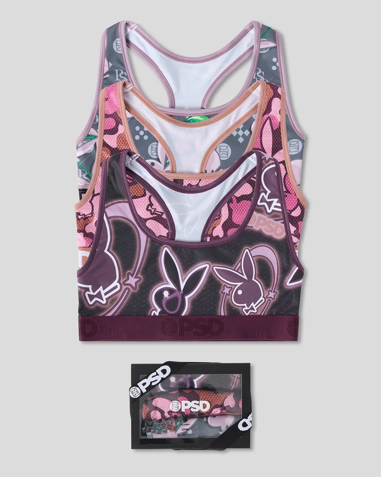 PSD 3 Pack - Playboy Tumble - Sports Bra