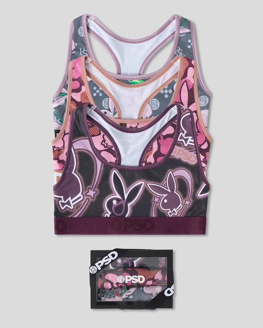 PSD 3 Pack - Playboy Tumble - Sports Bra