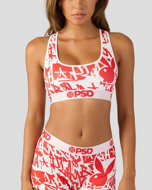 PSD Playboy - Red Tags - Sports Bra