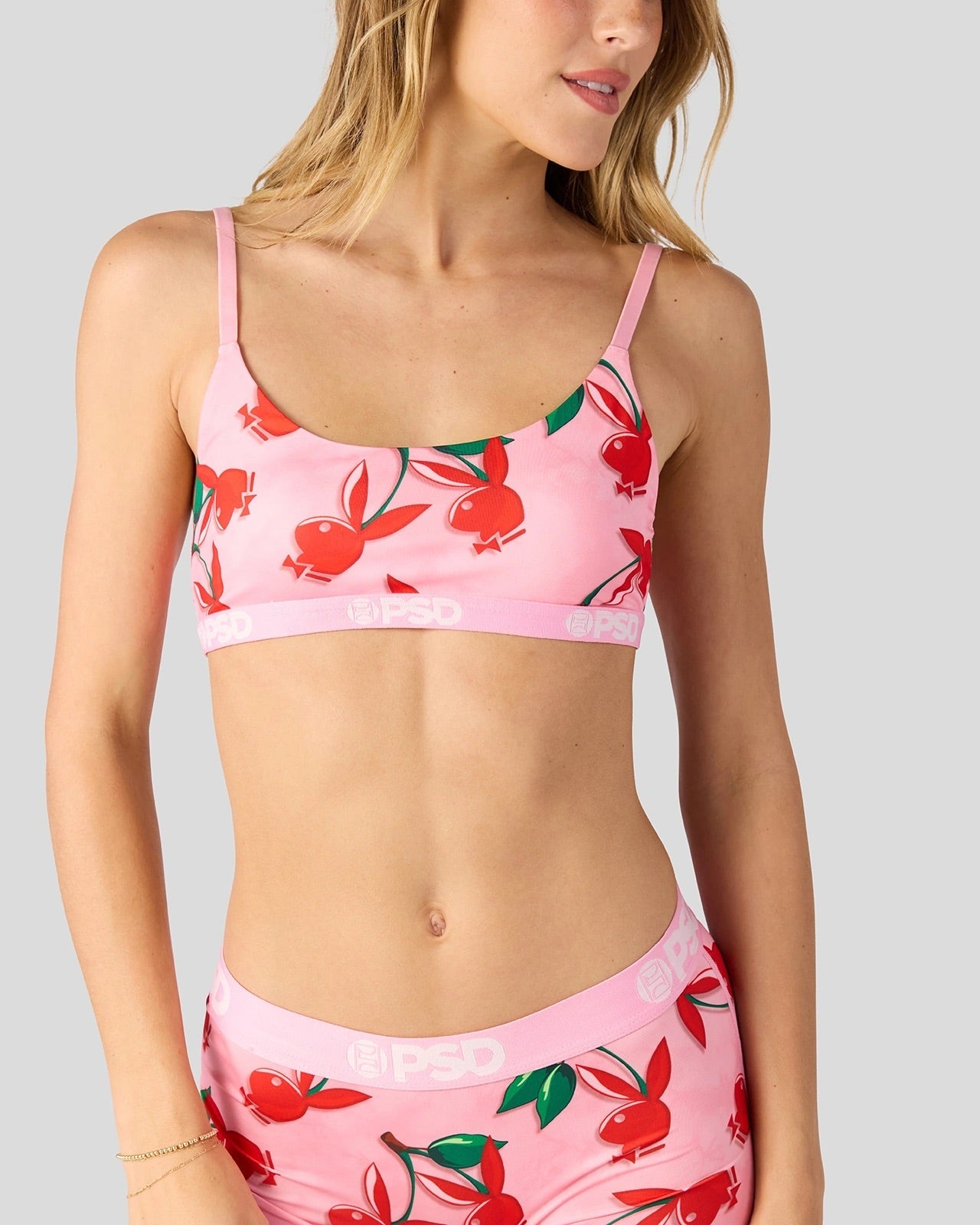 PSD Playboy - Cherry Love - Scoop Bralette