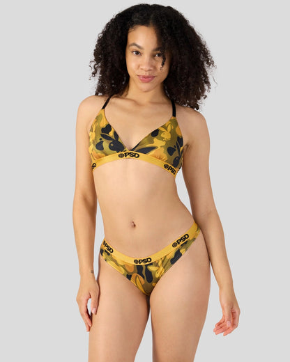 PSD Playboy - Silk Gold - Triangle Bralette