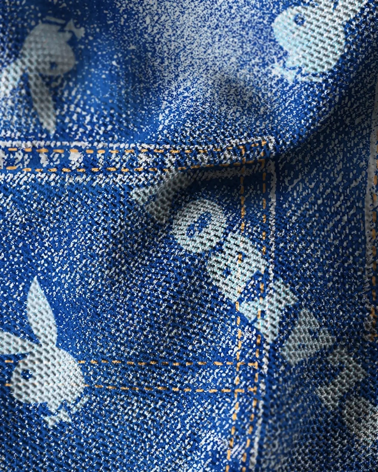 PSD Playboy - Denim Mesh - Triangle Bralette - Mesh