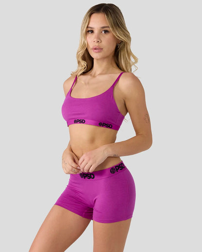 PSD Modal Solids - Electric Fuchsia - Scoop Bralette - Modal