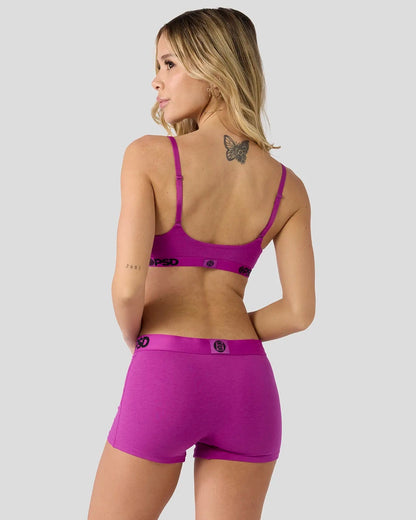 PSD Modal Solids - Electric Fuchsia - Scoop Bralette - Modal
