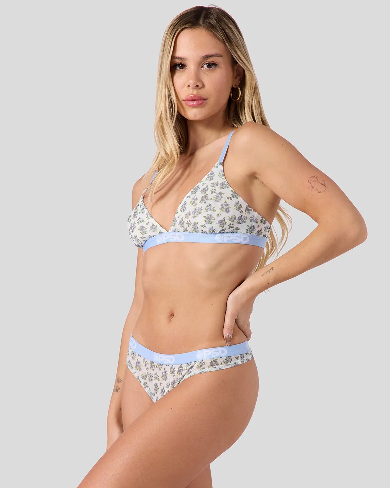 PSD Mesh - Sky Blossom - Thong - Mesh