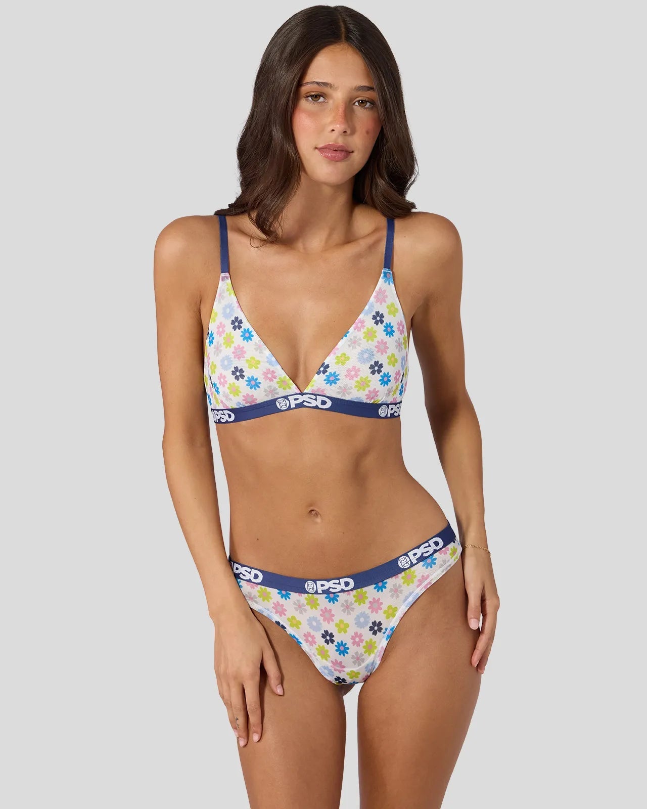 PSD Mesh - Garden Daze - Triangle Bralette - Mesh