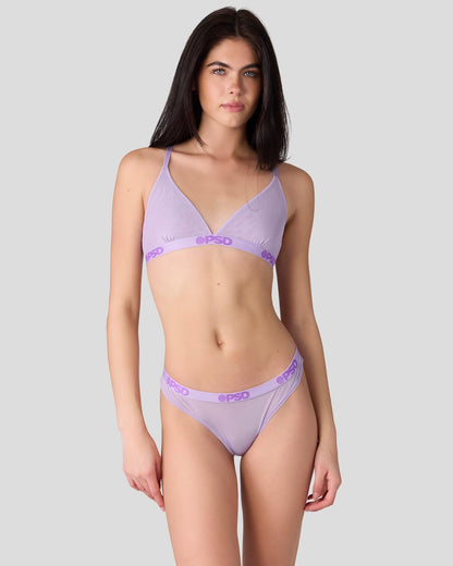 PSD Mesh - Solid Lavender - Thong - Mesh