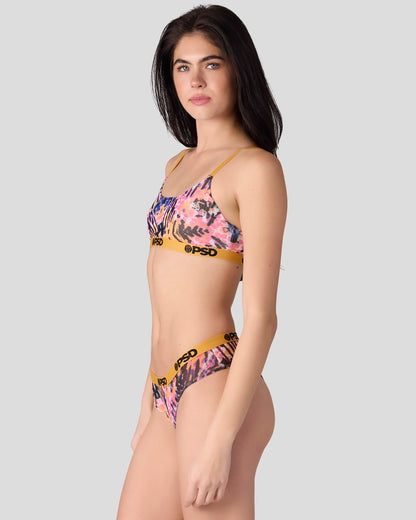 PSD Mesh - Vibin Snake - Scoop Bralette - Mesh