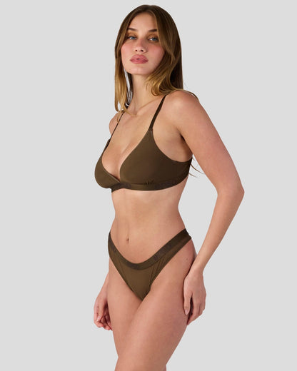 PSD Mesh - Solid Coco - Triangle Bralette - Mesh