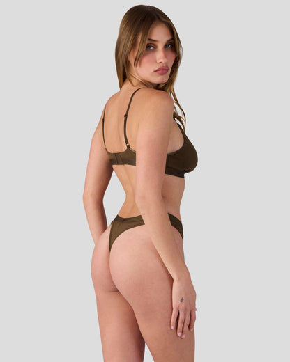 PSD Mesh - Solid Coco - Triangle Bralette - Mesh