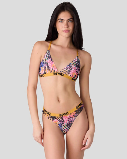 PSD Mesh - Vibin Snake - Triangle Bralette - Mesh