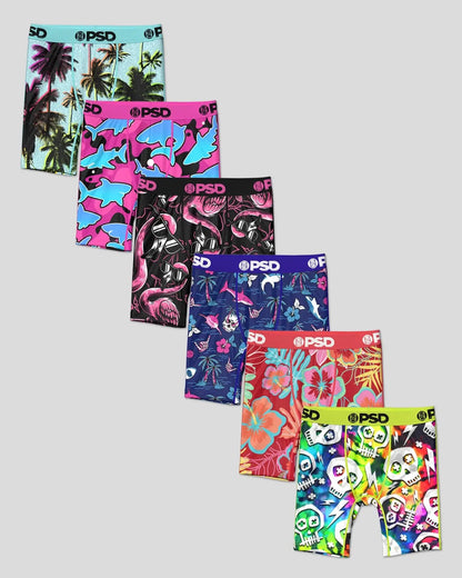 PSD 6 Pack - Tropic Rush - Youth Underwear