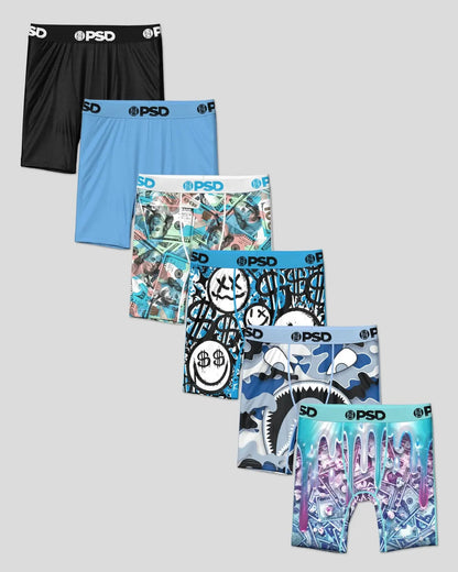 PSD 6 Pack - Baby Blues - Youth Underwear