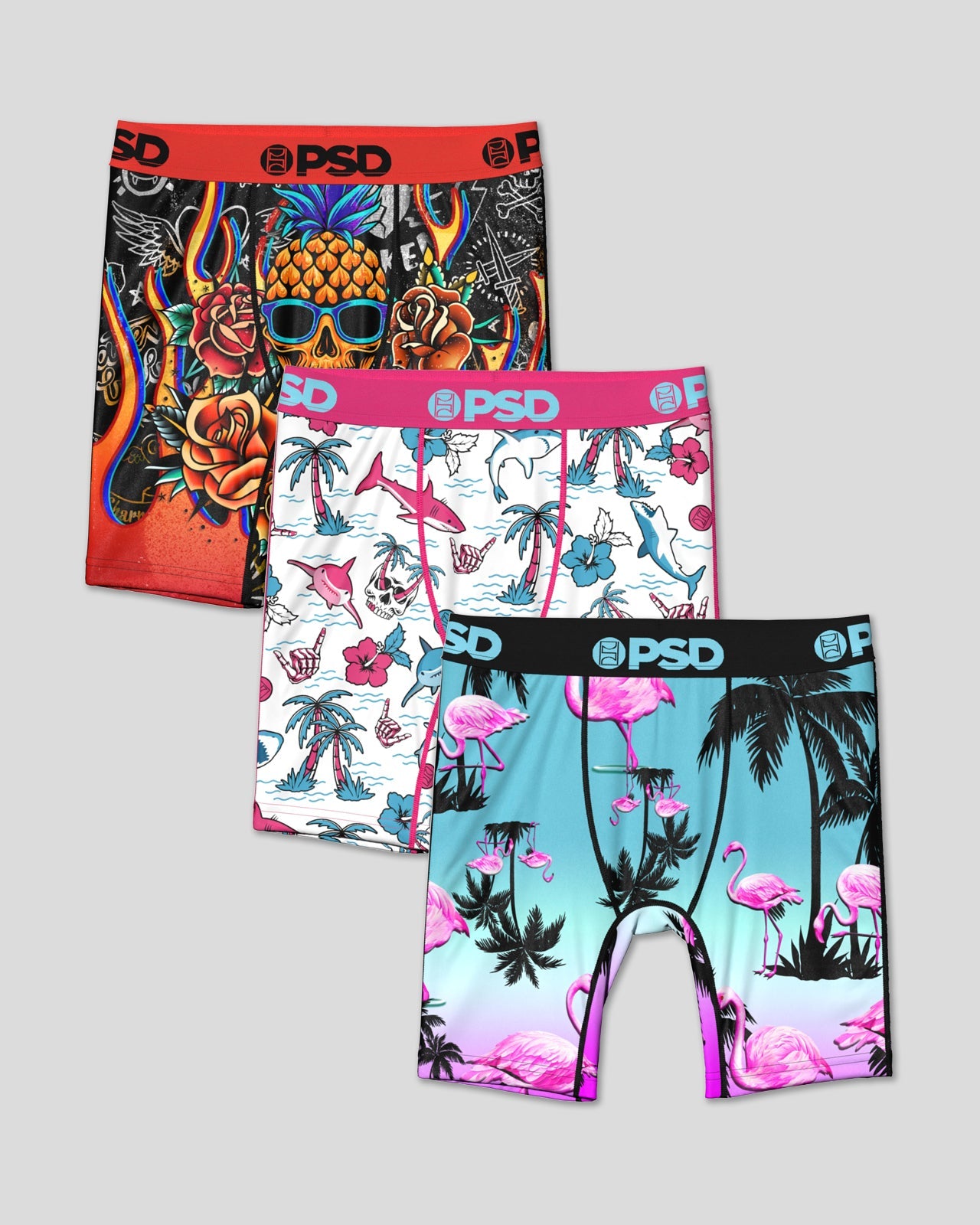 PSD 3 Pack - Tropico Vibes - Youth Underwear