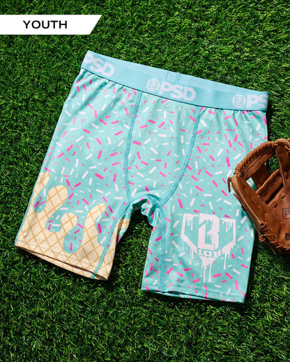 PSD Baseball Lifestyle 101 - Ice Cream - Youth Underwear