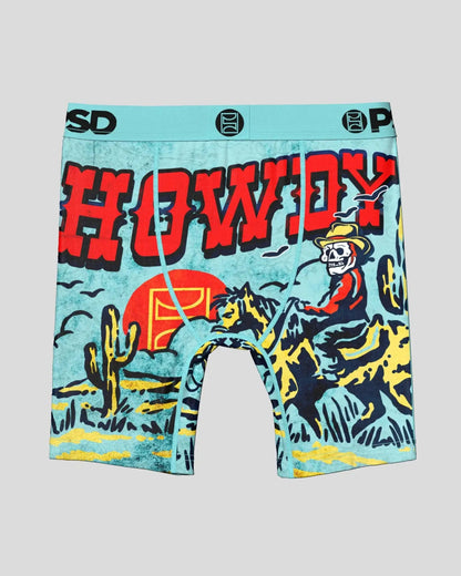 PSD Howdy Teal - Youth Underwear
