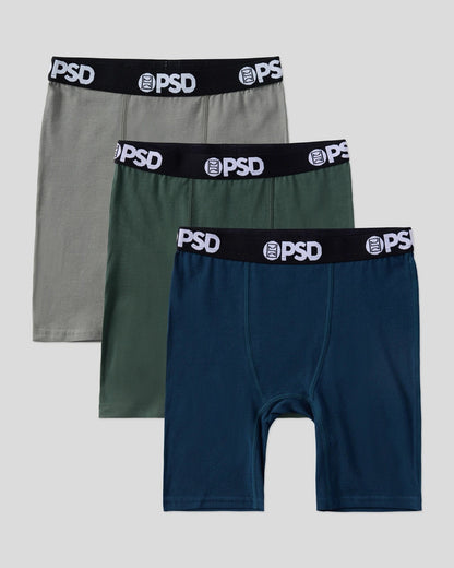 PSD Solids 3 Pack - Night - Youth Underwear - Cotton