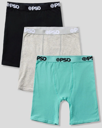 PSD Solid 3 Pack - Sea - Youth Underwear - Cotton