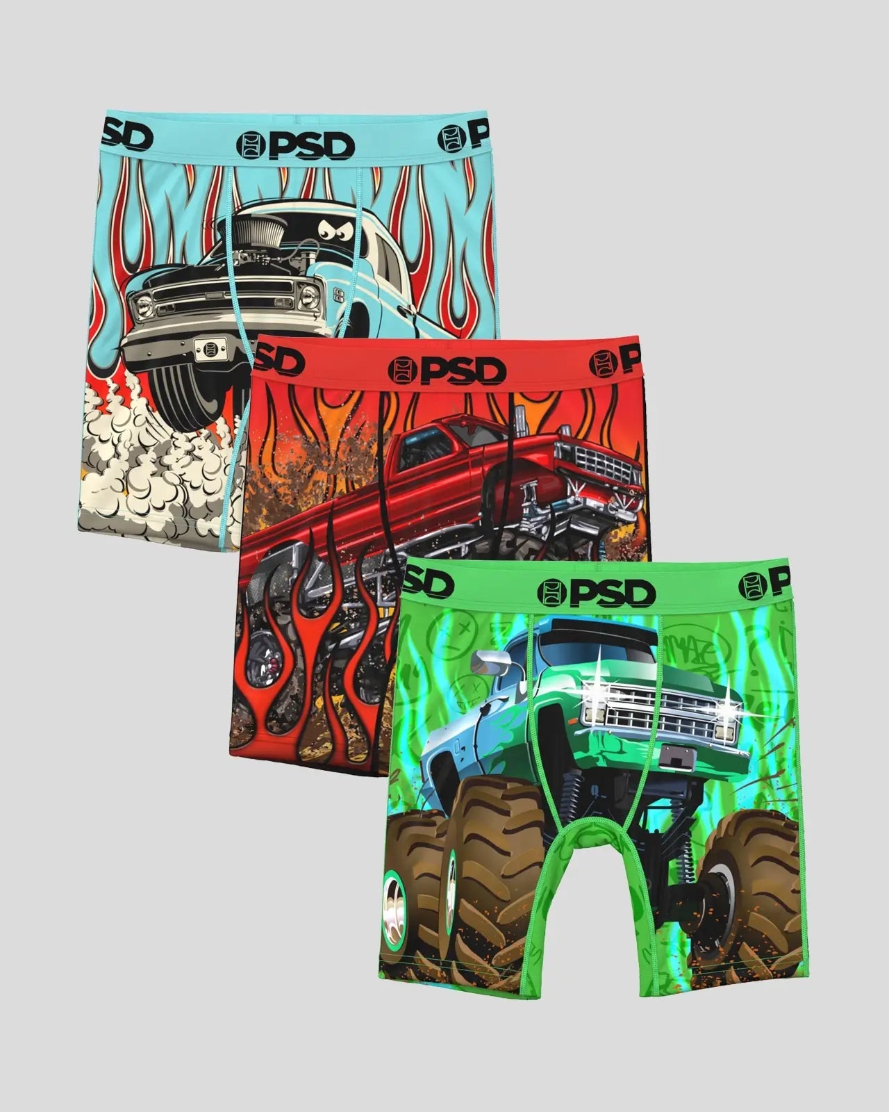 PSD 3 Pack - Big Wheels - Youth Underwear