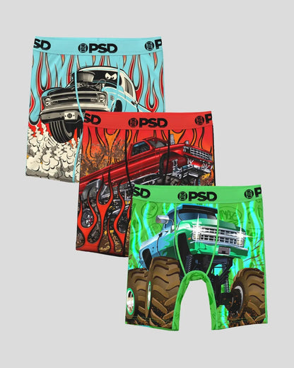 PSD 3 Pack - Big Wheels - Youth Underwear