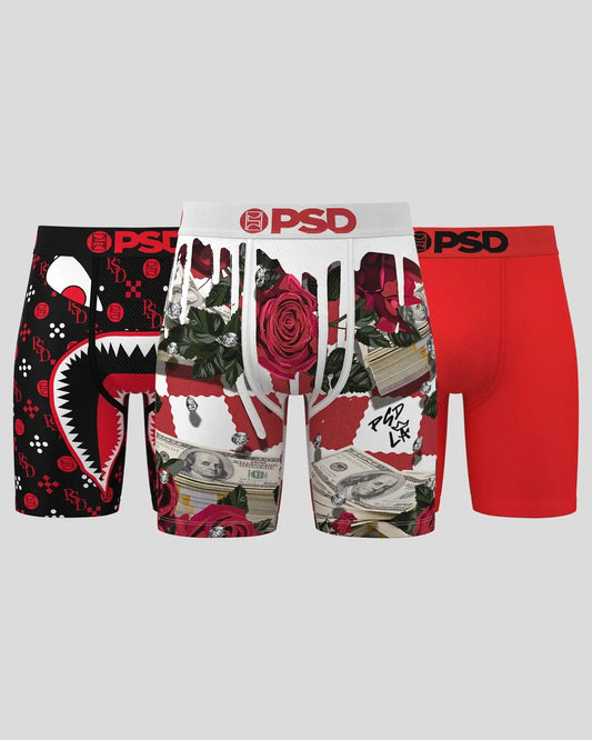 PSD 3 Pack - Red Rosa - Standard Length
