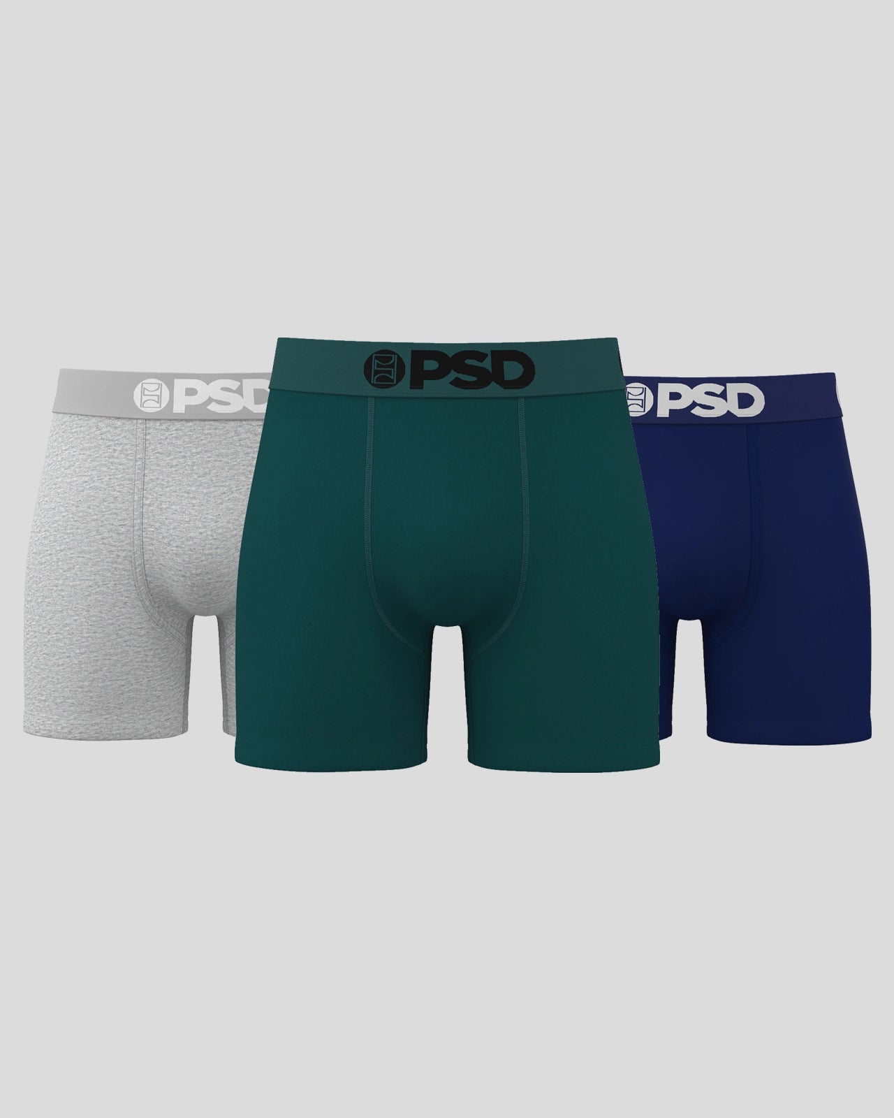 PSD Solids 3 Pack - Faded - Mid Length - Cotton