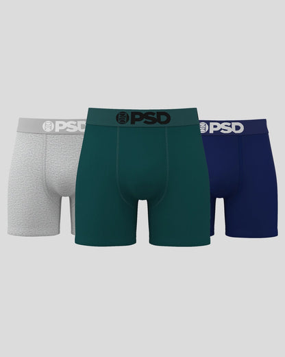 PSD Solids 3 Pack - Faded - Mid Length - Cotton