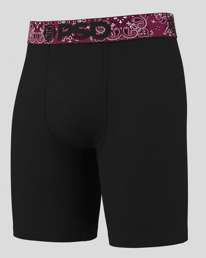 PSD Solids 3 Pack - Dark Paisley - Standard Length - Cotton