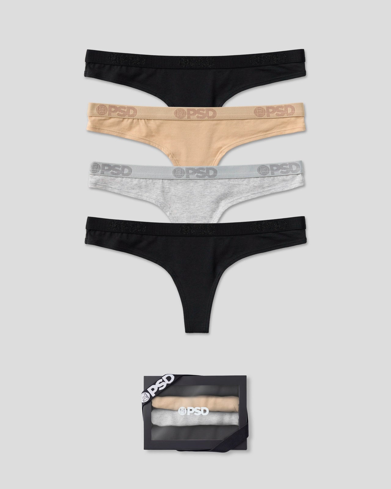 PSD Modal 4 Pack - Neutral - Thong - Modal