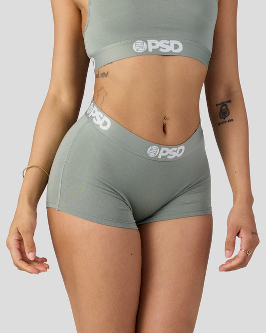 PSD Modal Solids - Sage - Boy Short - Modal