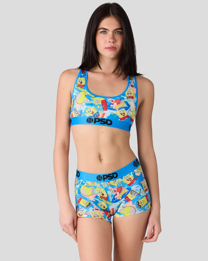 PSD SpongeBob SquarePants - Surfin' - Sports Bra