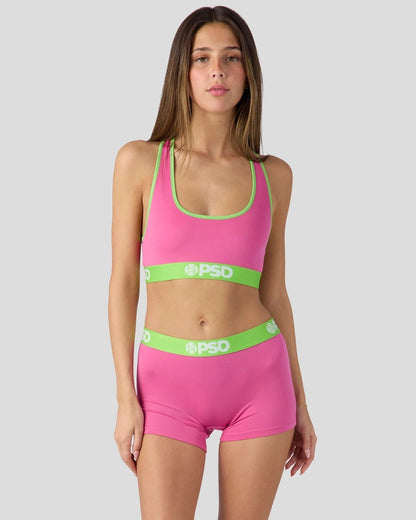 PSD Solids - Pink Pop - Sports Bra