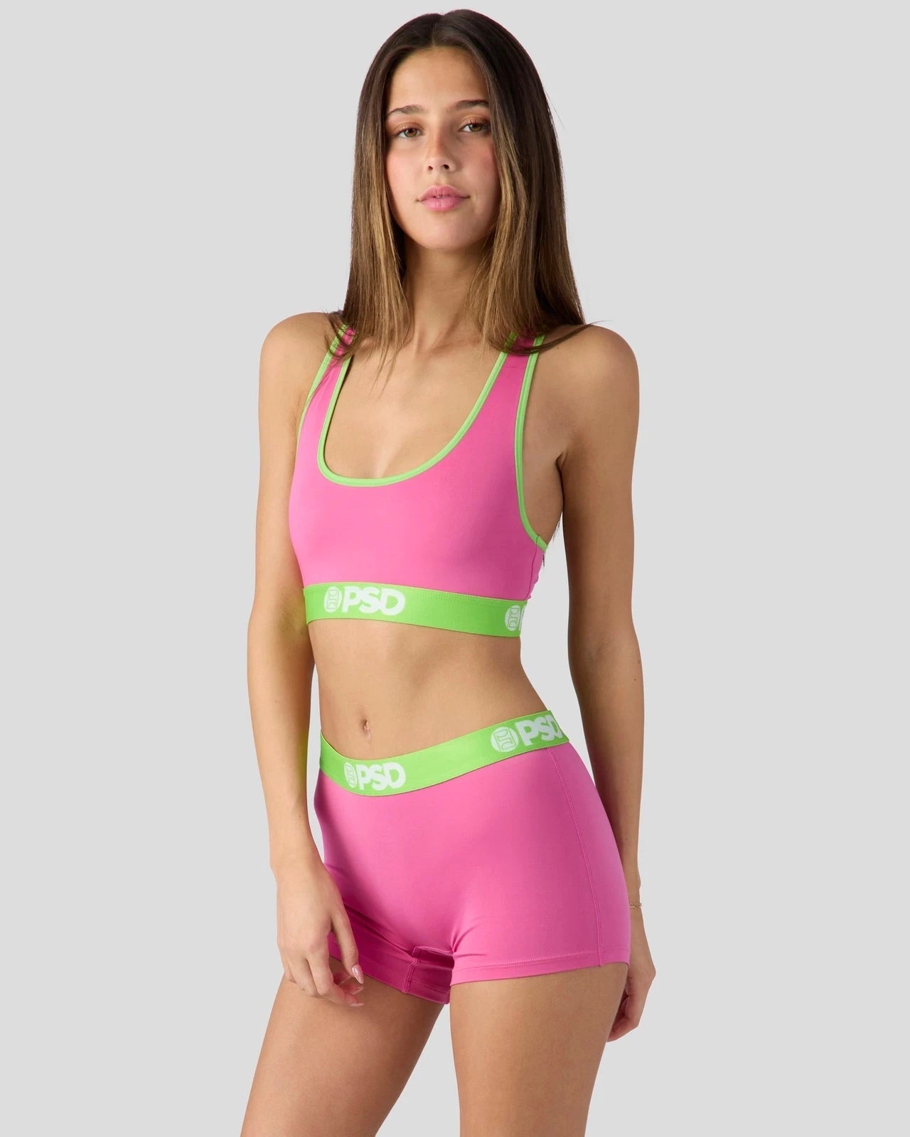 PSD Solids - Pink Pop - Sports Bra