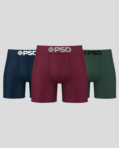 PSD Solids 3 Pack - Dark Tones - Mid Length - Cotton