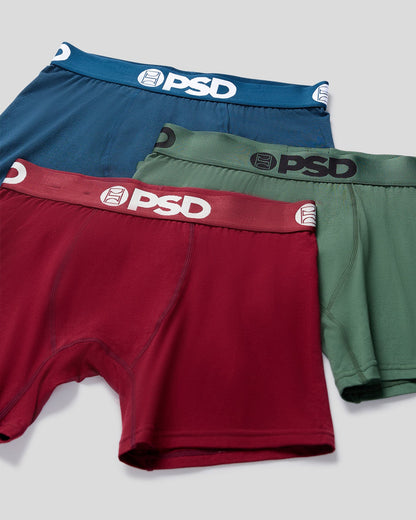 PSD Solids 3 Pack - Dark Tones - Mid Length - Cotton