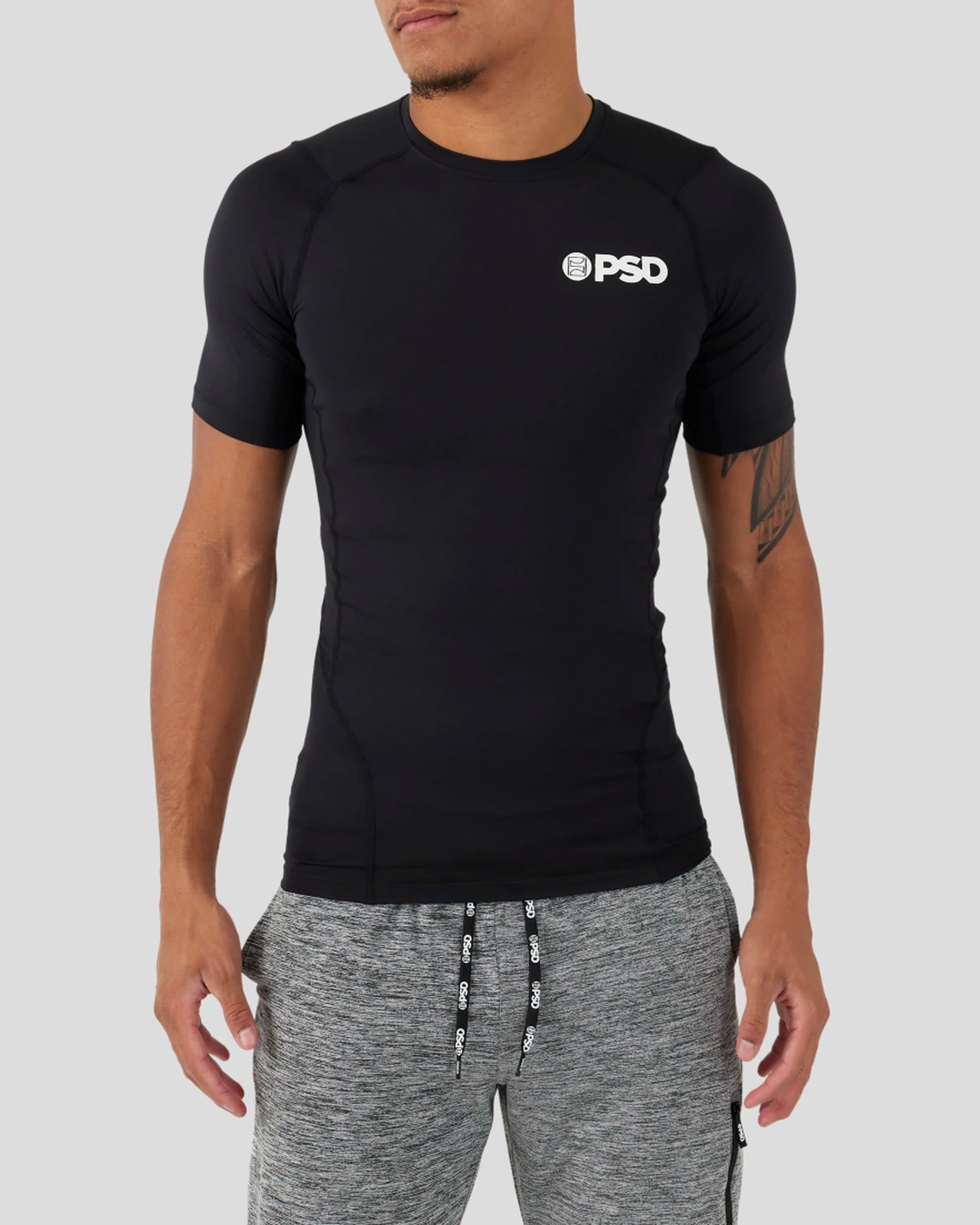 PSD Compression Tee Short Sleeve - Black - Compression Tee