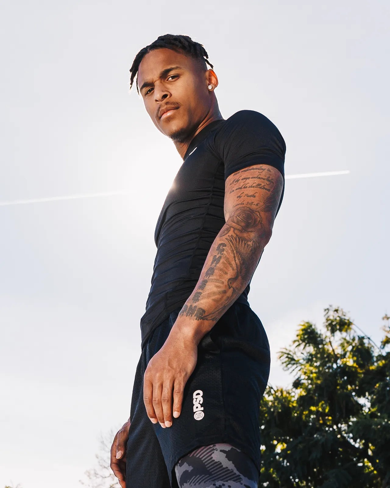 PSD Compression Tee Short Sleeve - Black - Compression Tee