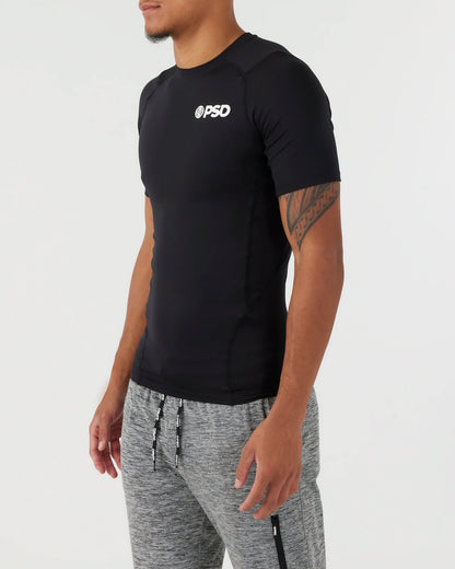 PSD Compression Tee Short Sleeve - Black - Compression Tee