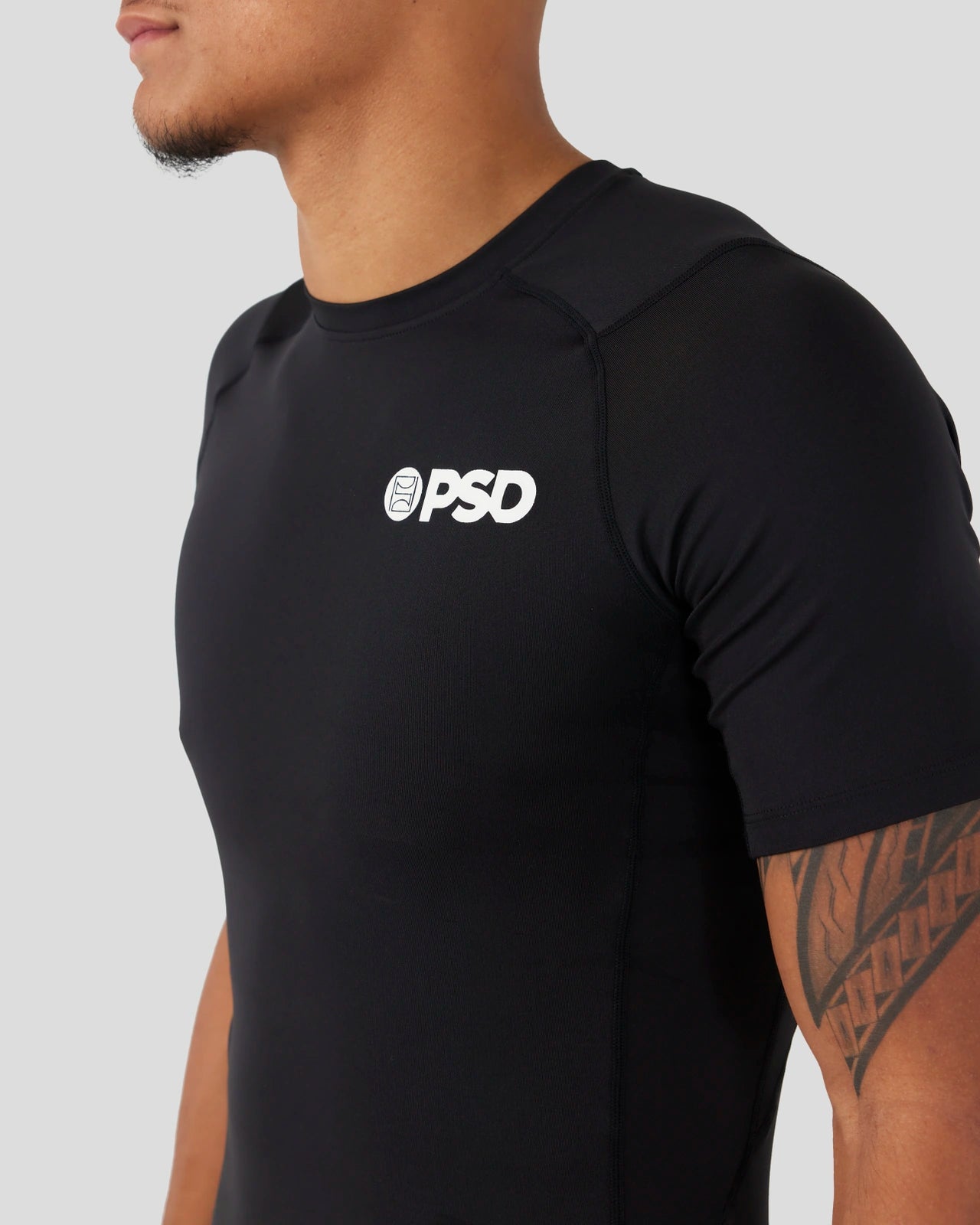 PSD Compression Tee Short Sleeve - Black - Compression Tee