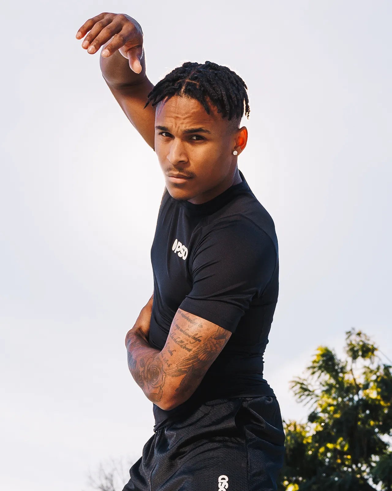 PSD Compression Tee Short Sleeve - Black - Compression Tee