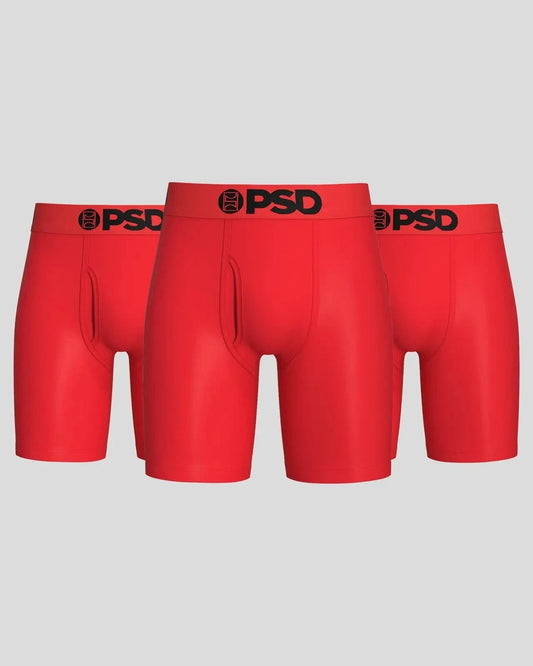 PSD Modal 3 Pack - Red - Standard Length - Modal