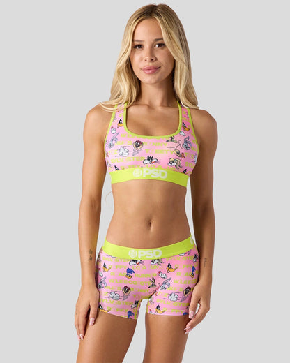 PSD Looney Tunes - Stacked - Sports Bra