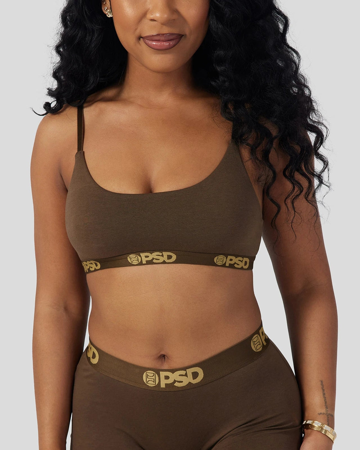 PSD Modal Solids - Cocoa - Scoop Bralette - Modal