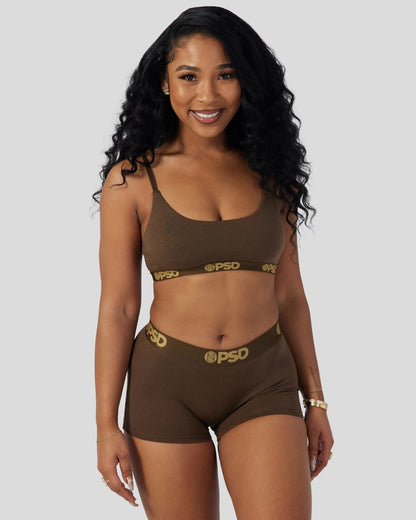 PSD Modal Solids - Cocoa - Scoop Bralette - Modal
