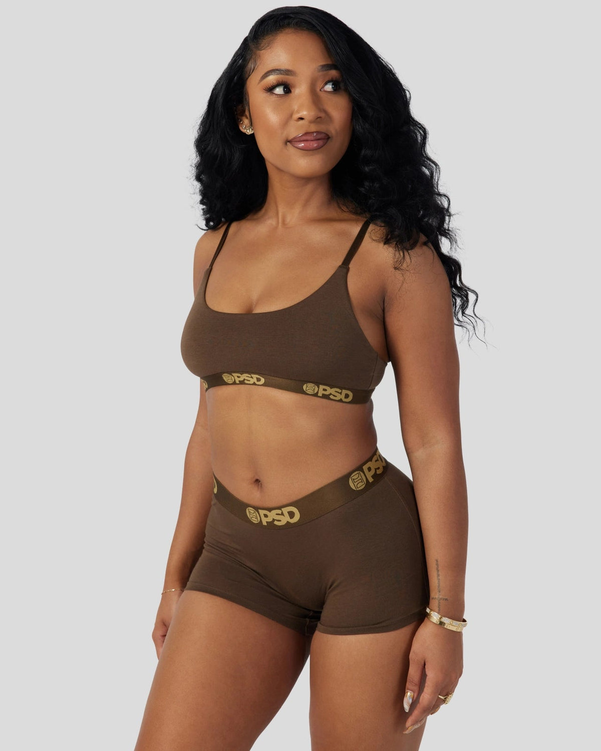 PSD Modal Solids - Cocoa - Scoop Bralette - Modal
