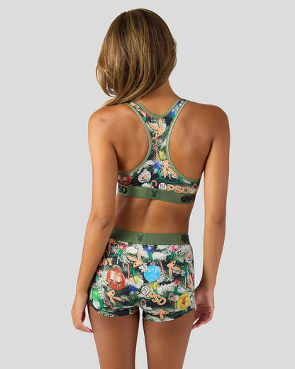 PSD Playboy - Festive Tree - Sports Bra