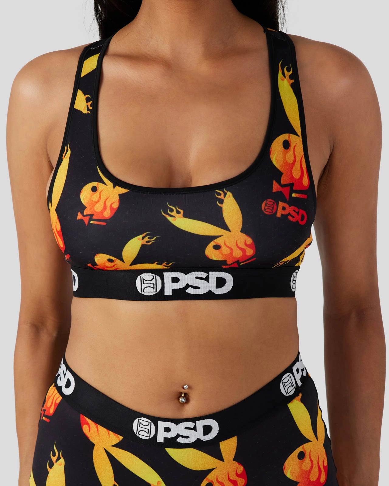 PSD Playboy - Flames - Sports Bra