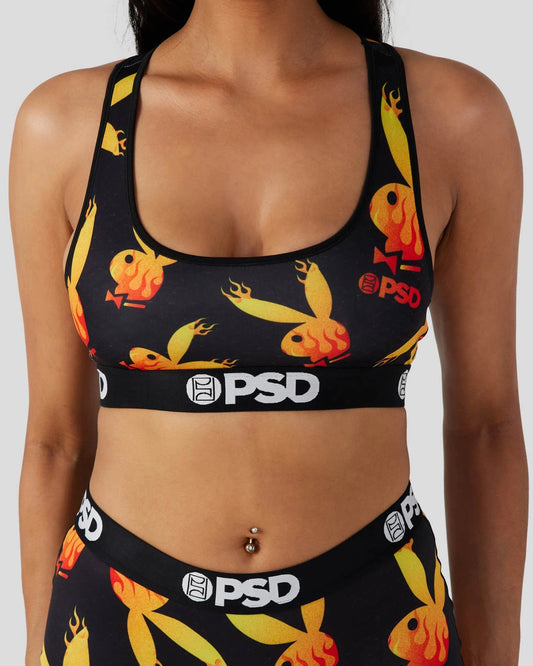 PSD Playboy - Flames - Sports Bra