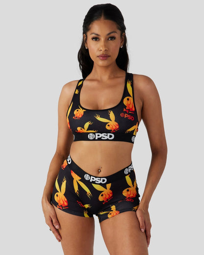 PSD Playboy - Flames - Sports Bra